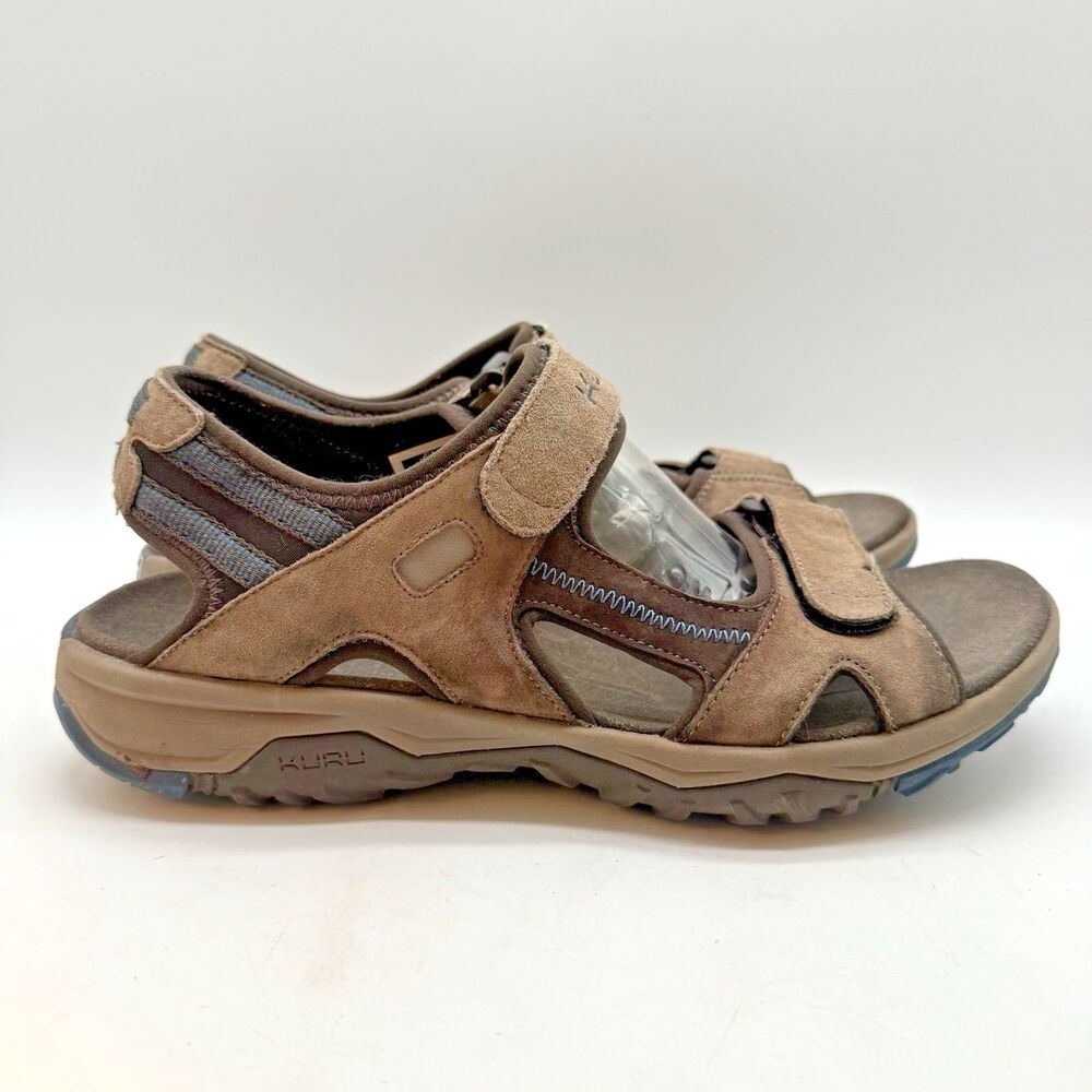 Kuru Tread Hiking Sandals Men's 11M Brown Waterproof Leather Sports Slingback
